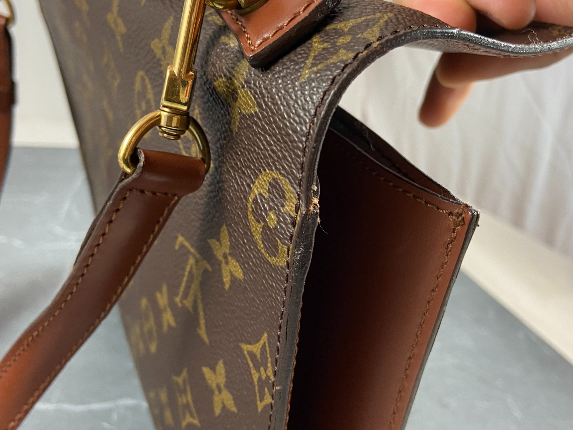Louis Vuitton Monceau Leather Exterior Bags & Handbags for Women