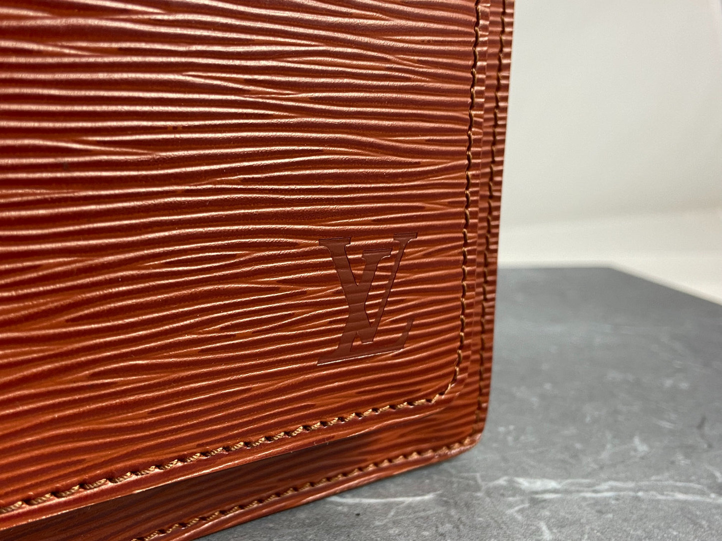 Louis Vuitton Monceau 28 Brown Epi Leather