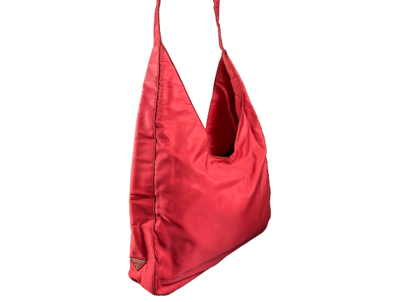 Prada Tessuto Asimmet Hand / Shoulder Bag Vermiglio