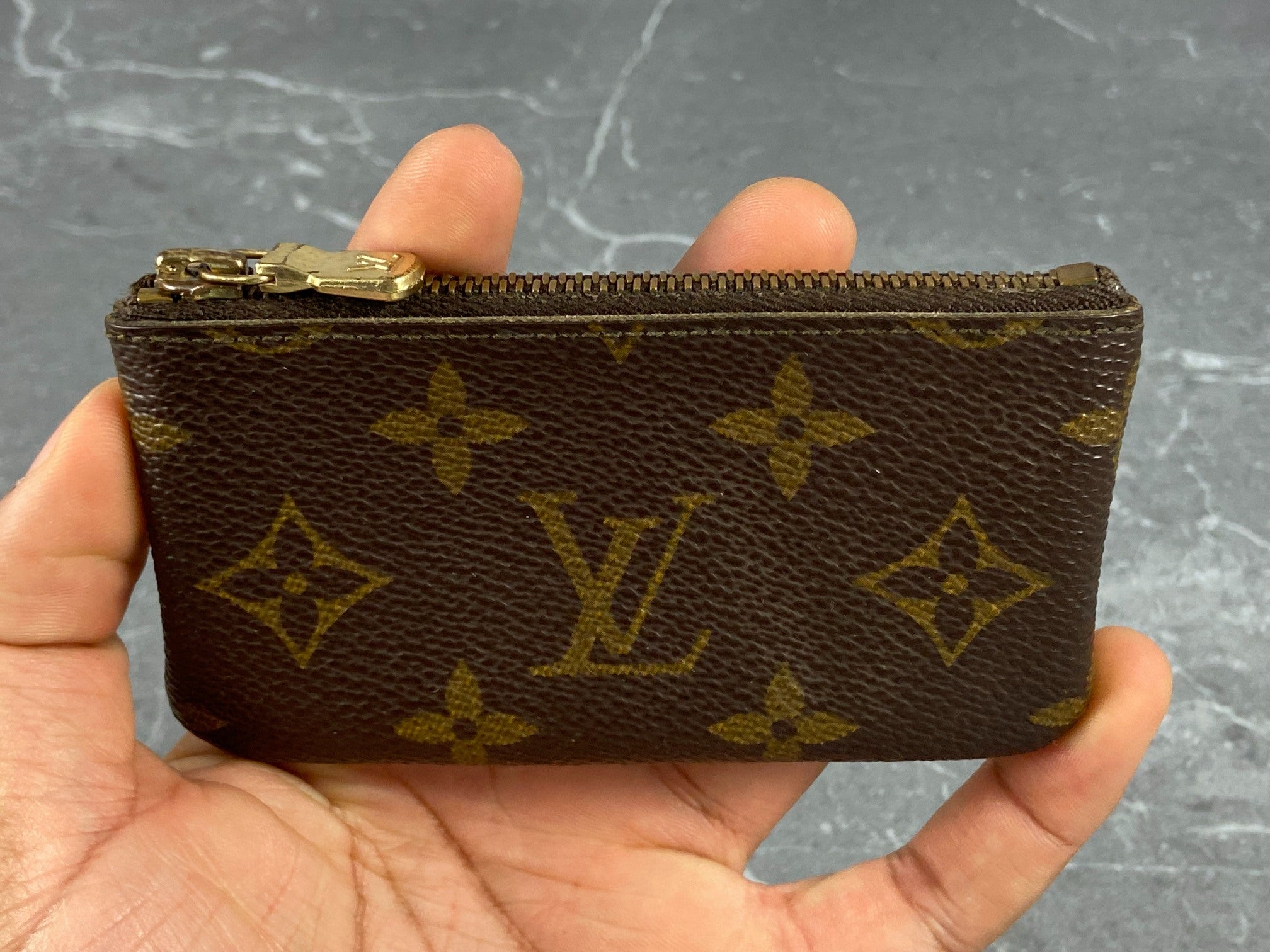 Louis Vuitton Pochette Cles Key Pouch Monogram Canvas