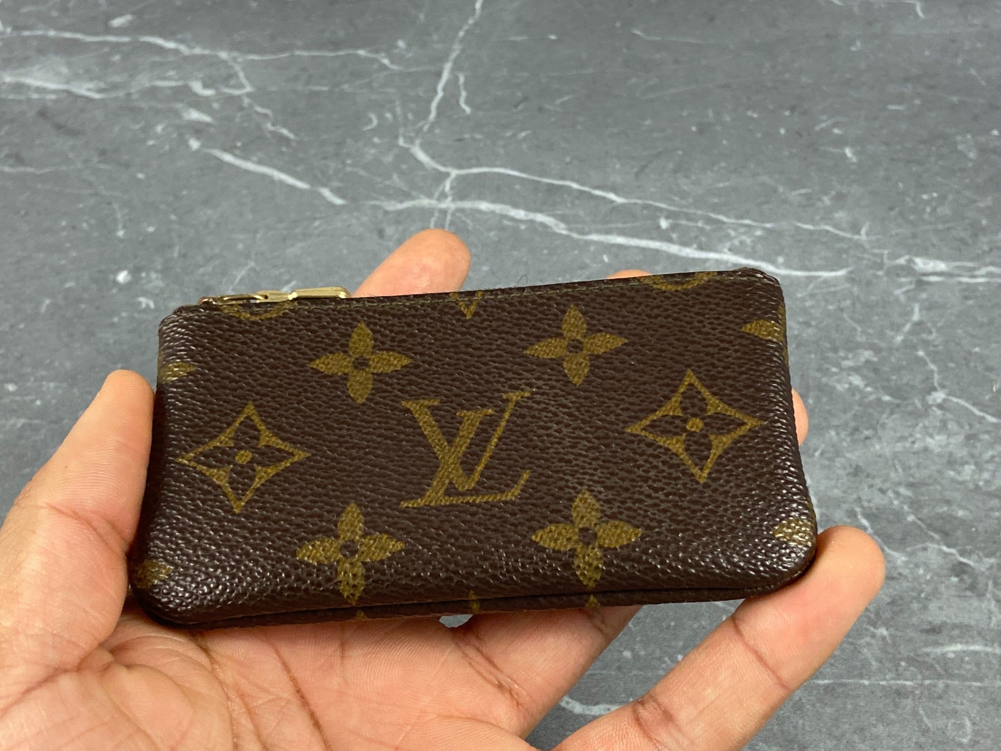 Louis Vuitton Pochette Cles Key Pouch Monogram Canvas