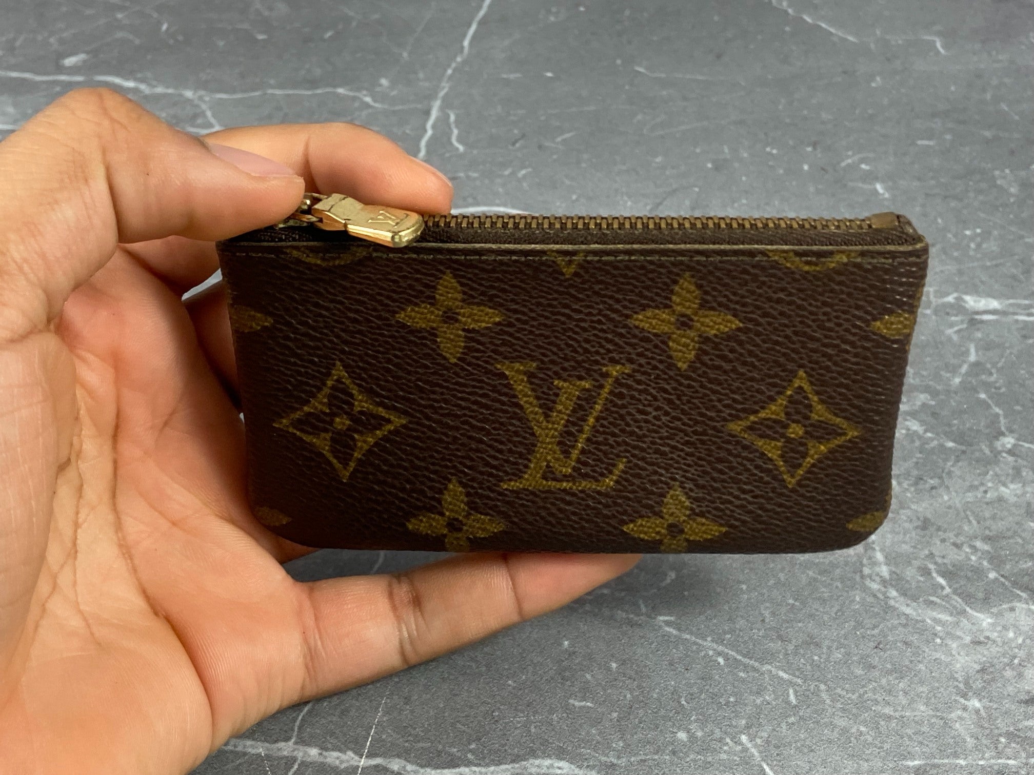 Louis Vuitton Pochette Cles Key Pouch Monogram Canvas