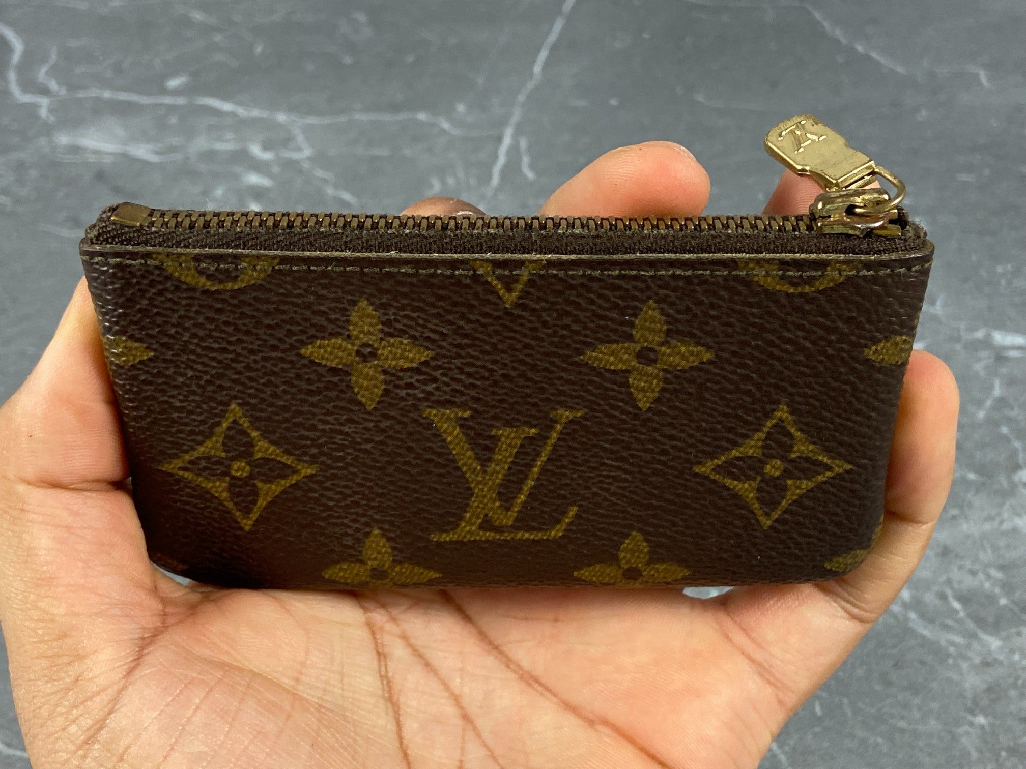 Louis Vuitton Pochette Cles Key Pouch Monogram Canvas