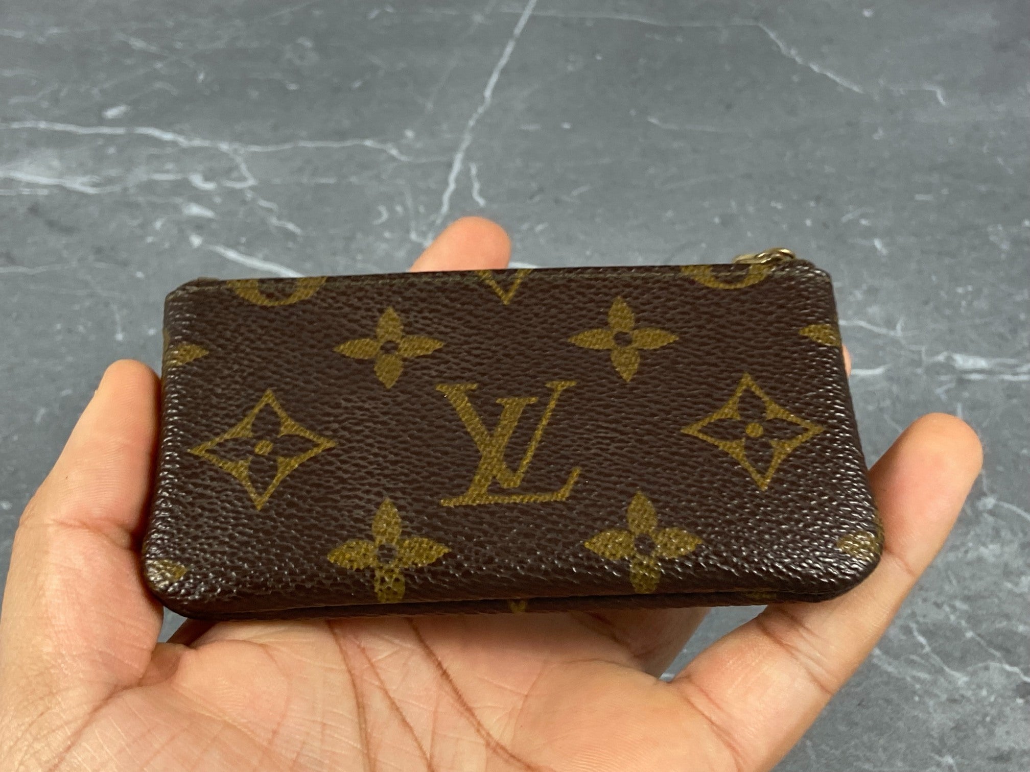 Louis Vuitton Pochette Cles Key Pouch Monogram Canvas