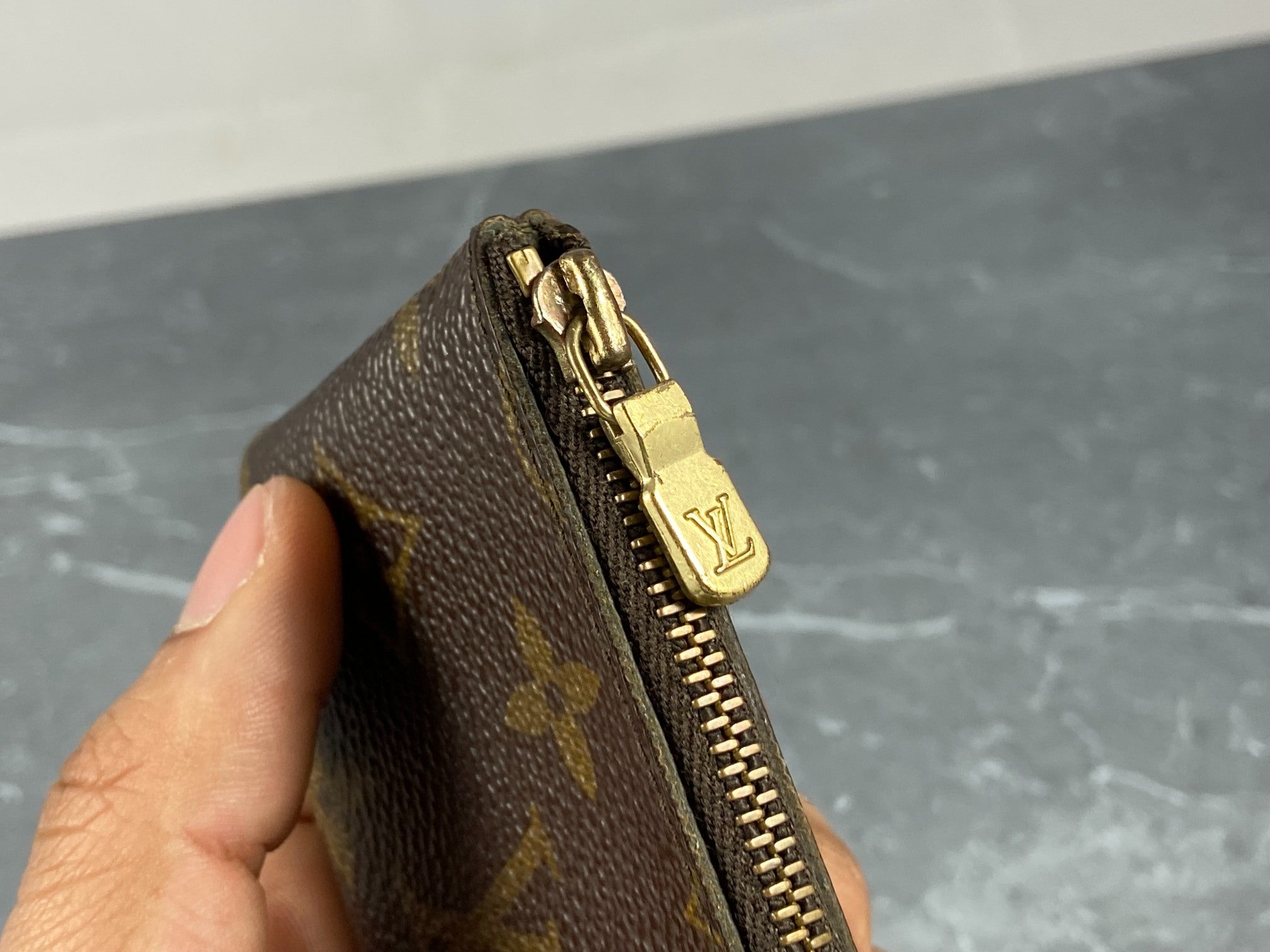 Louis Vuitton Pochette Cles Key Pouch Monogram Canvas