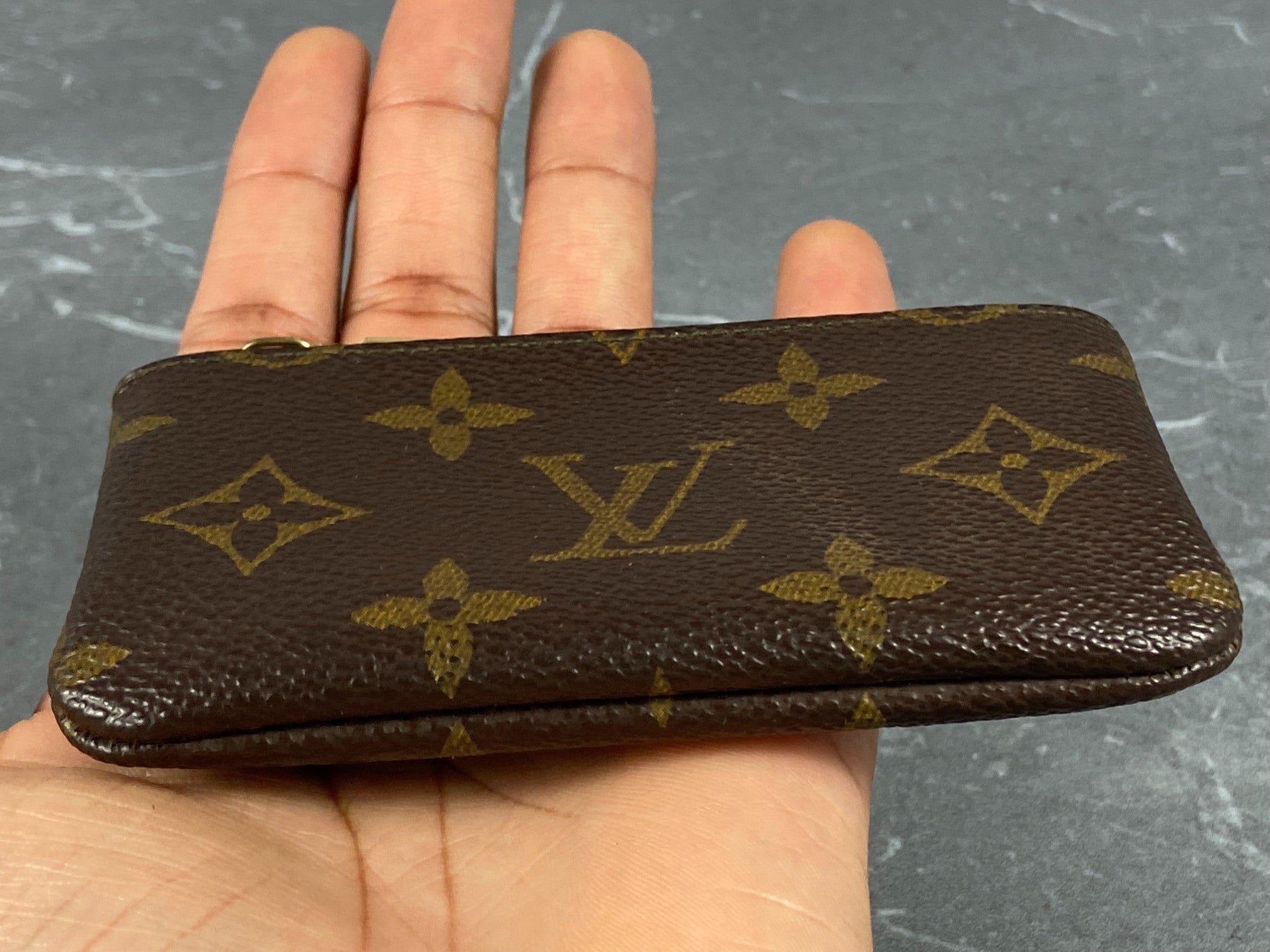 Louis Vuitton Pochette Cles Key Pouch Monogram Canvas