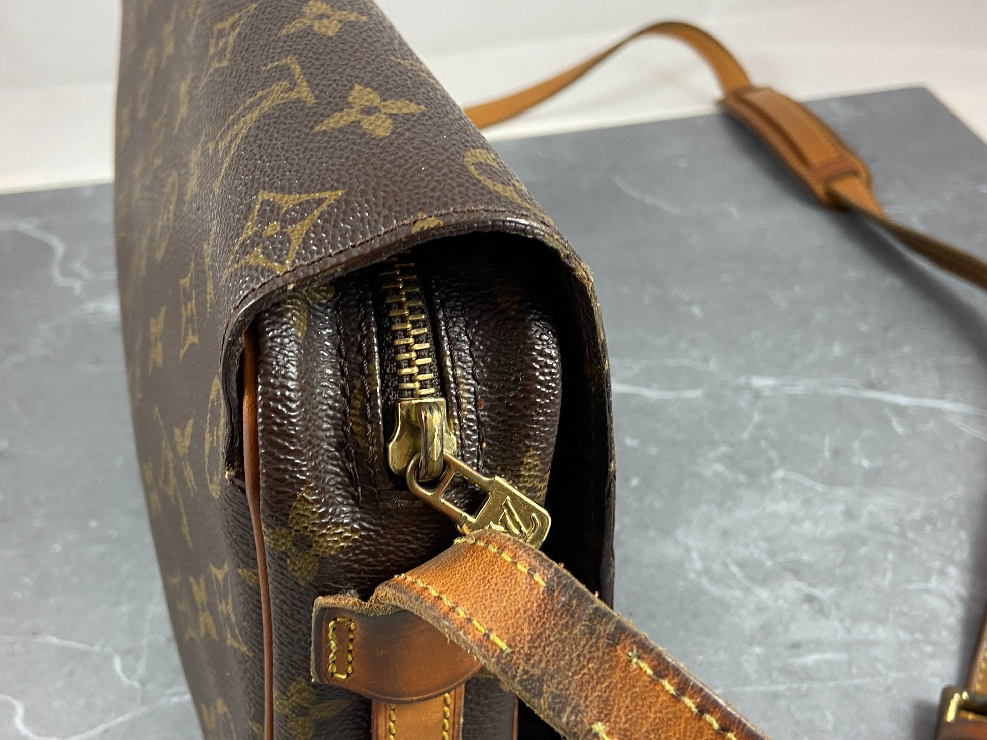 3ac2918] Auth Louis Vuitton Shoulder Bag Monogram Saint-Germain