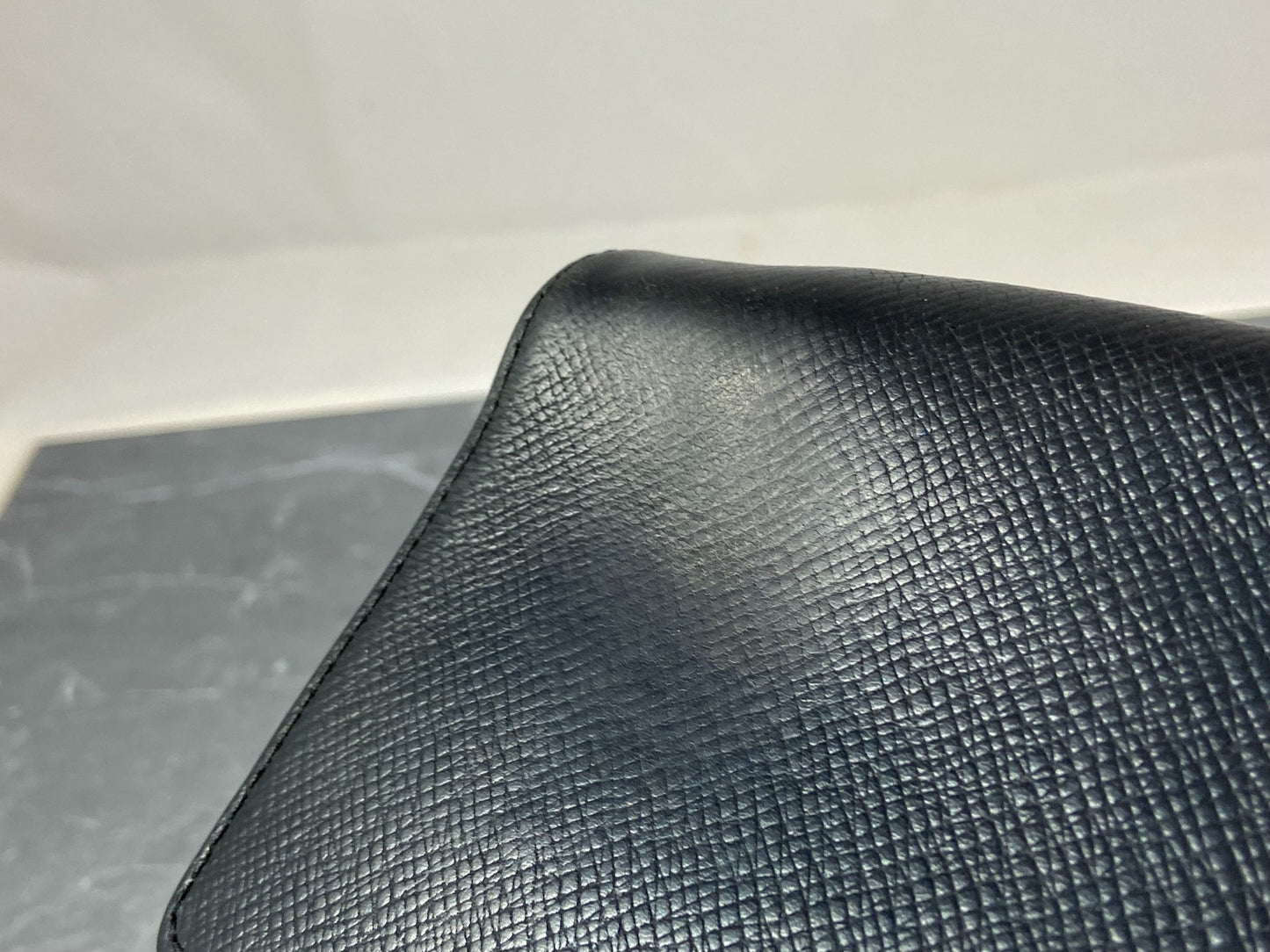Louis Vuitton Selenga Clutch Black Taiga Leather