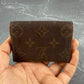 Louis Vuitton Small Wallet / Card Case Monogram Canvas