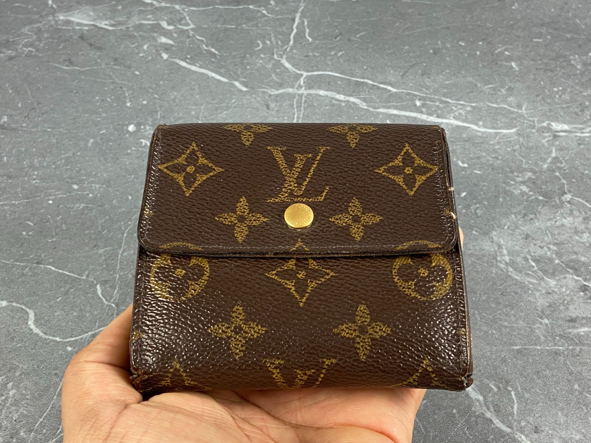 Louis Vuitton-Monogram Elise Compact Wallet - Couture Traders