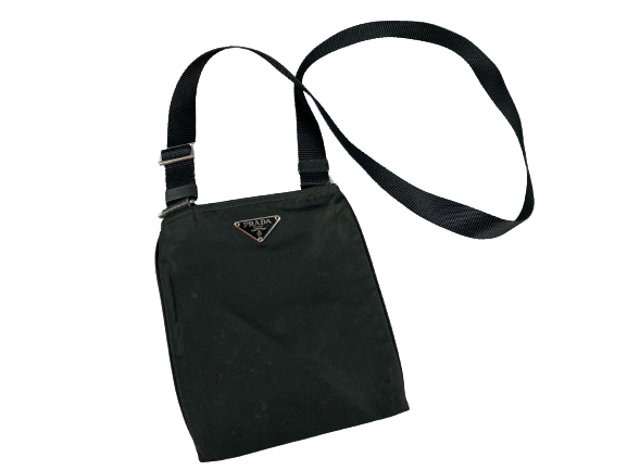 Prada Tessuto Nylon Small Shoulder / Crossbody Bag Black