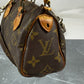 Louis Vuitton Mini Speedy Crossbody Bag Monogram Canvas