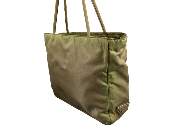 Prada Nylon Hand / Tote Bag Green