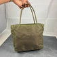 Prada Nylon Hand / Tote Bag Green