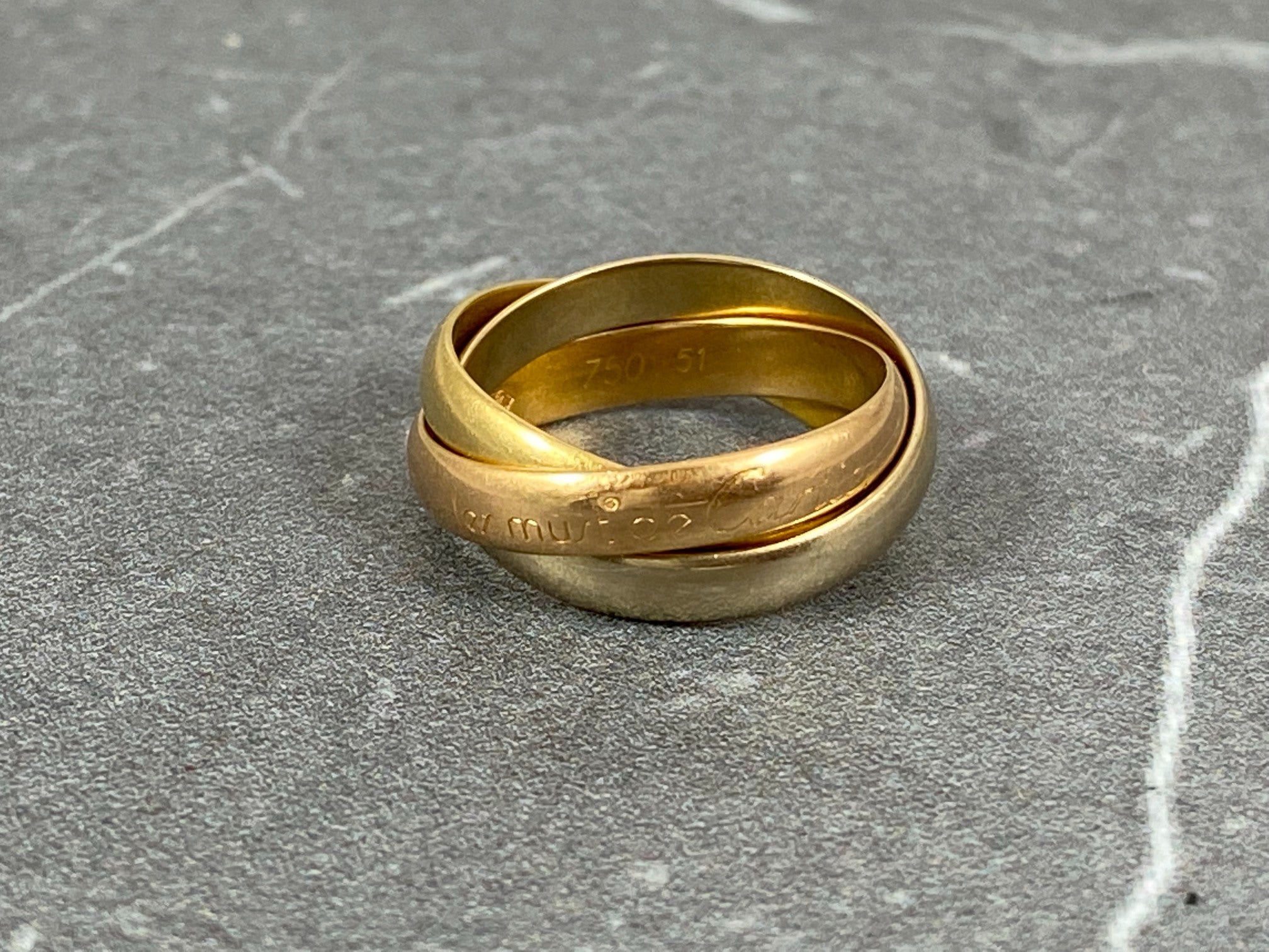 Cartier Must De Cartier Trinity Ring Size 51