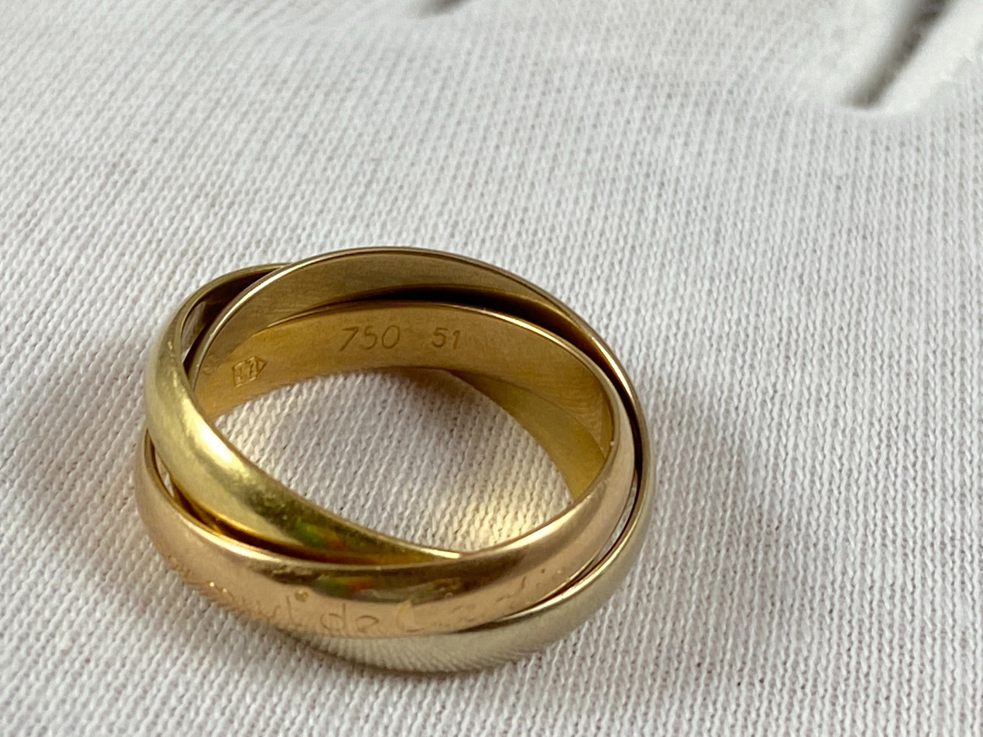 Cartier Must De Cartier Trinity Ring Size 51