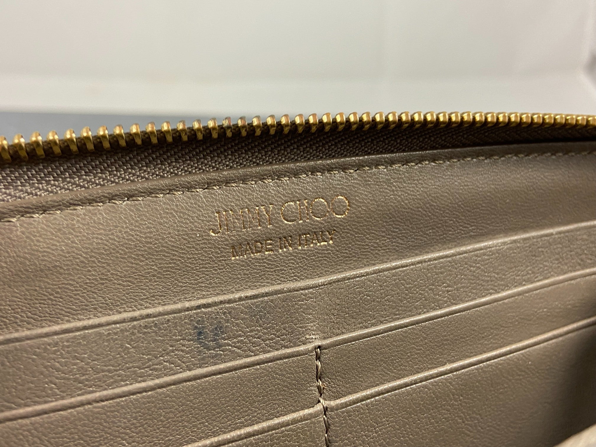 Jimmy Choo Long Zippy Wallet Black