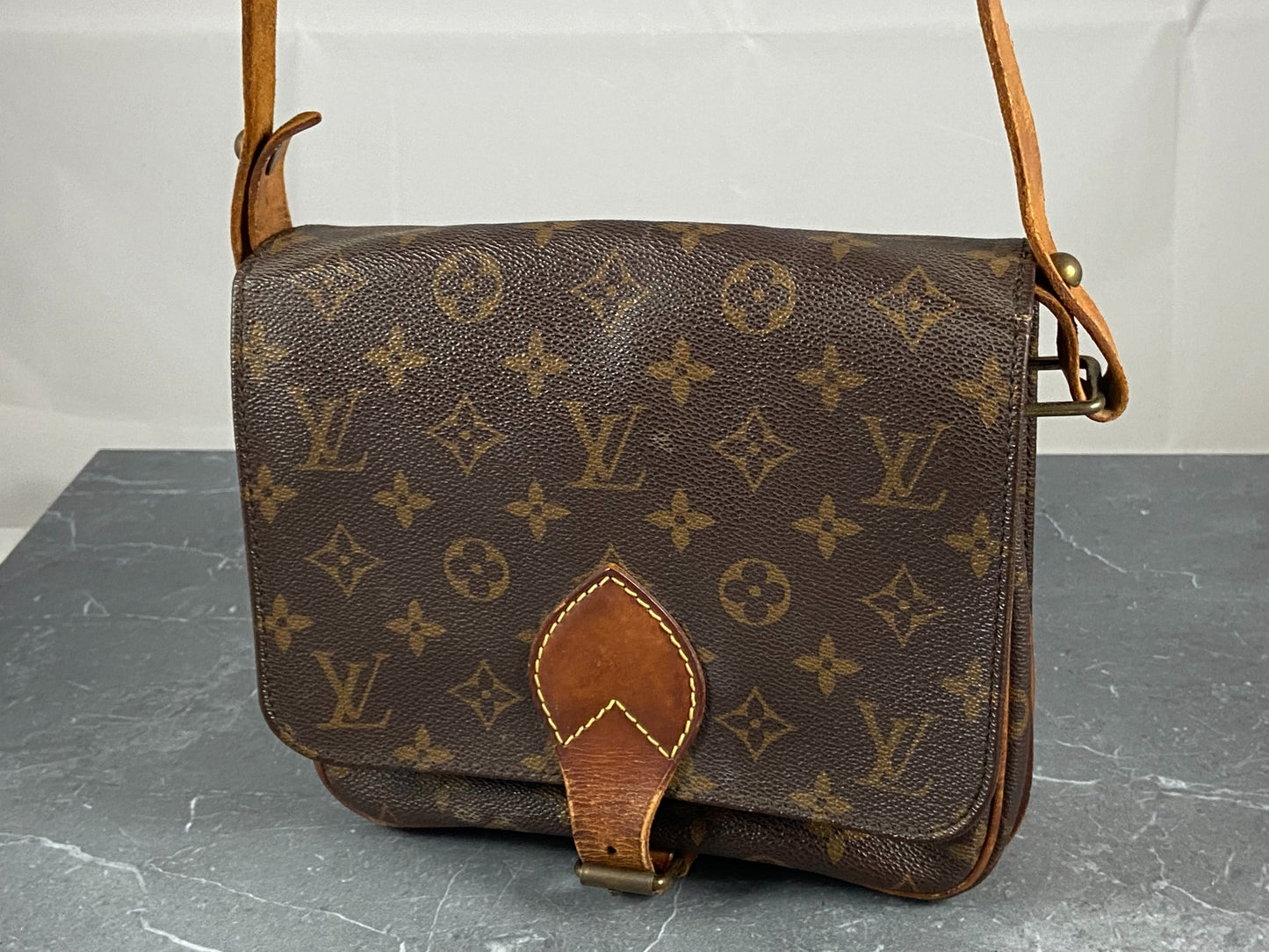 Louis Vuitton Cartouchière MM Shoulder Bag Monogram Canvas