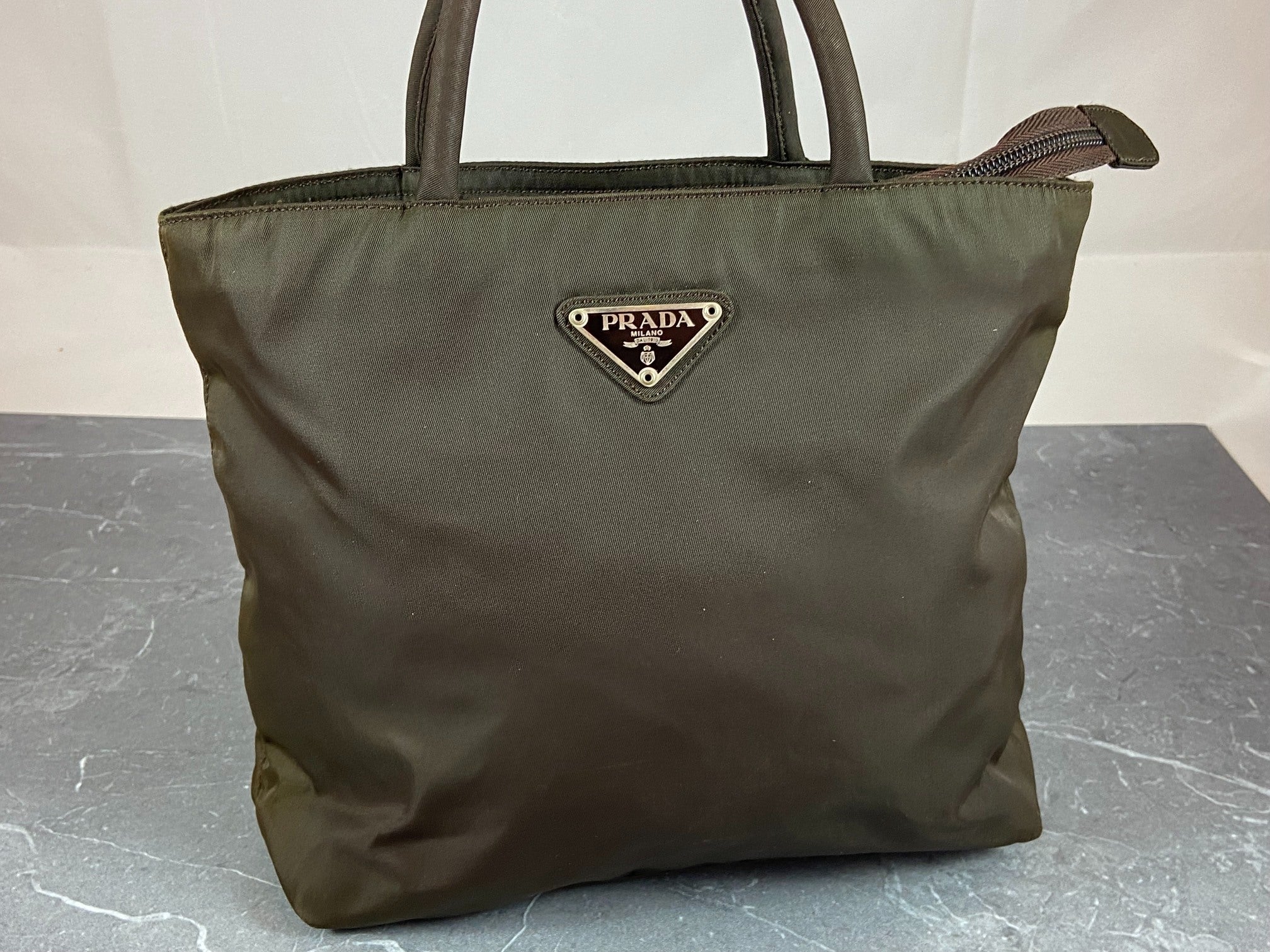 Prada B6245 Tessuto City Hand / Tote Bag Ebano