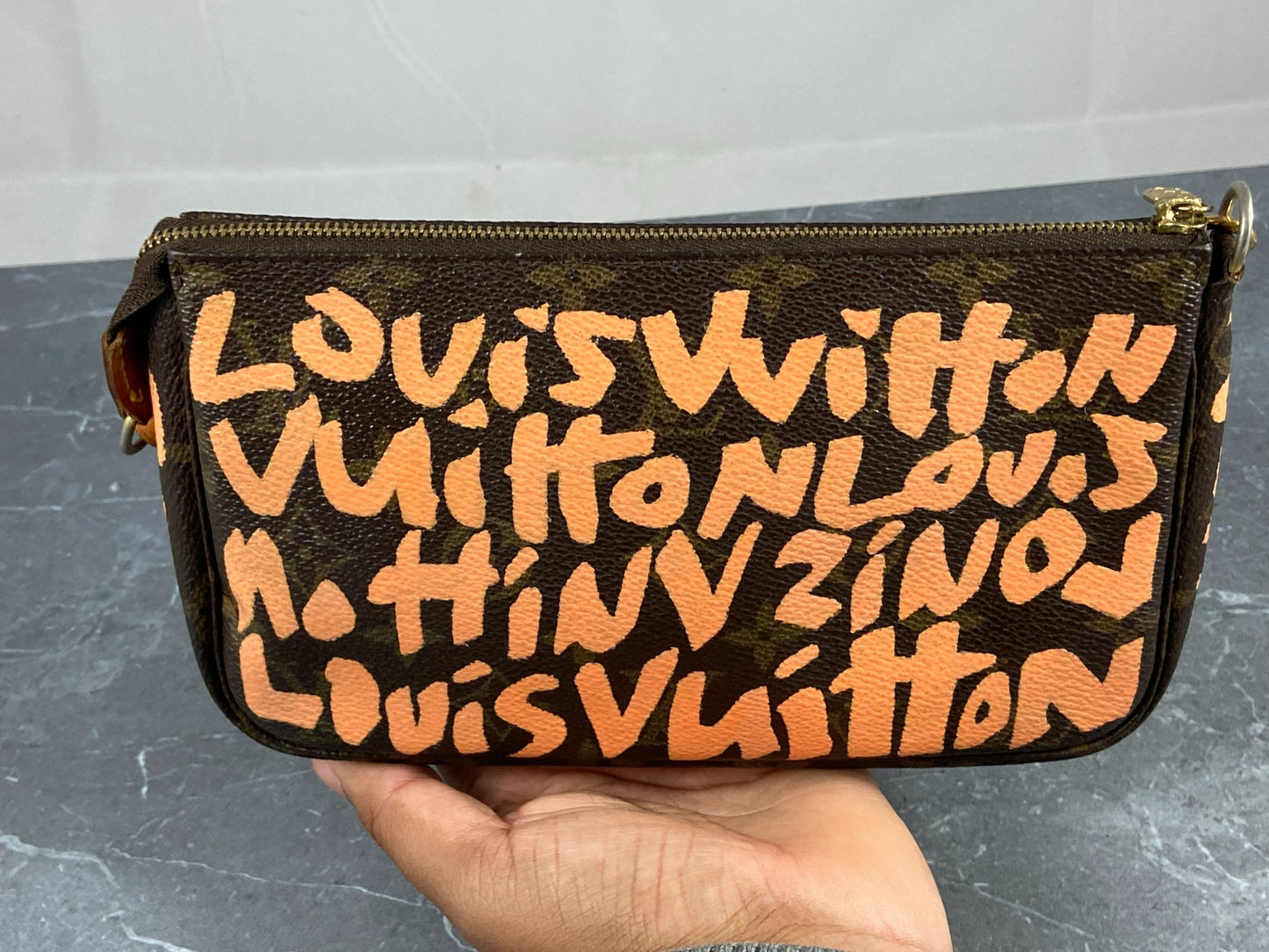 Louis Vuitton x Stephen Sprouse Pochette Accessoires Graffiti Orange