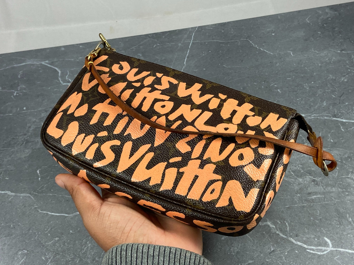 Louis Vuitton x Stephen Sprouse Pochette Accessoires Graffiti Orange