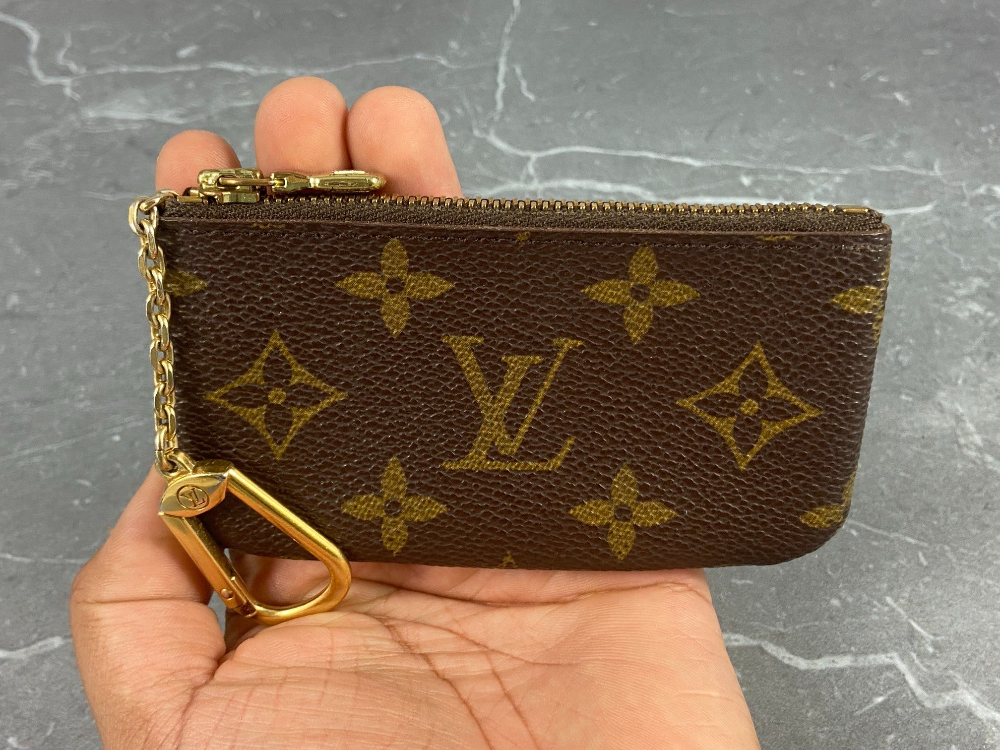 Louis Vuitton Pochette Cles Key Pouch Monogram Canvas