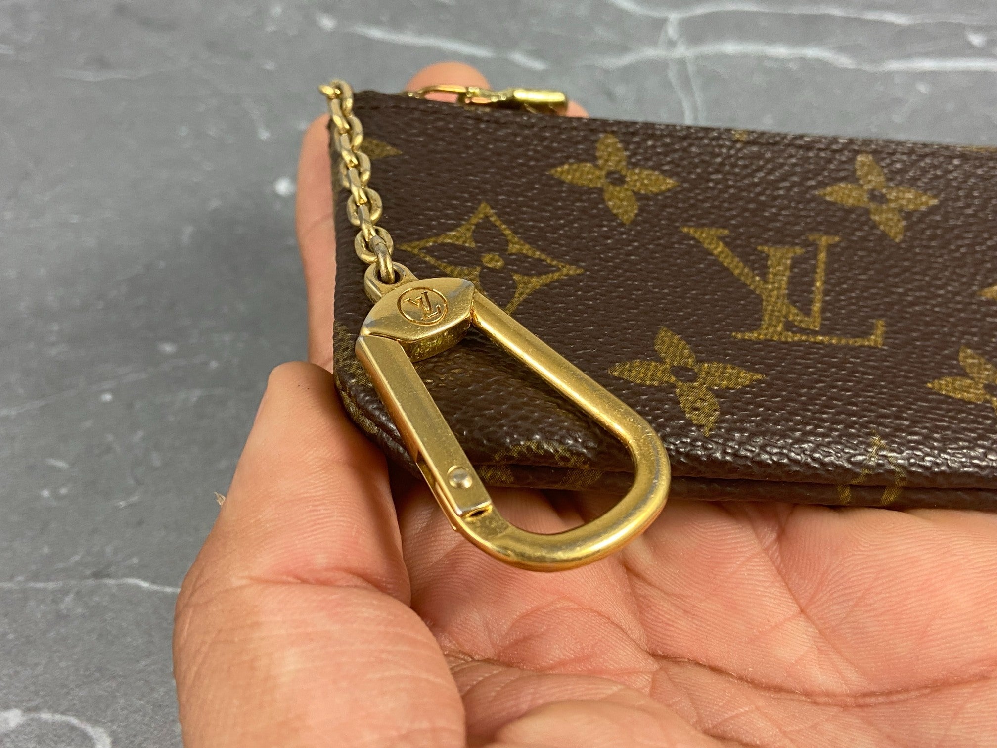 Louis Vuitton Pochette Cles Key Pouch Monogram Canvas