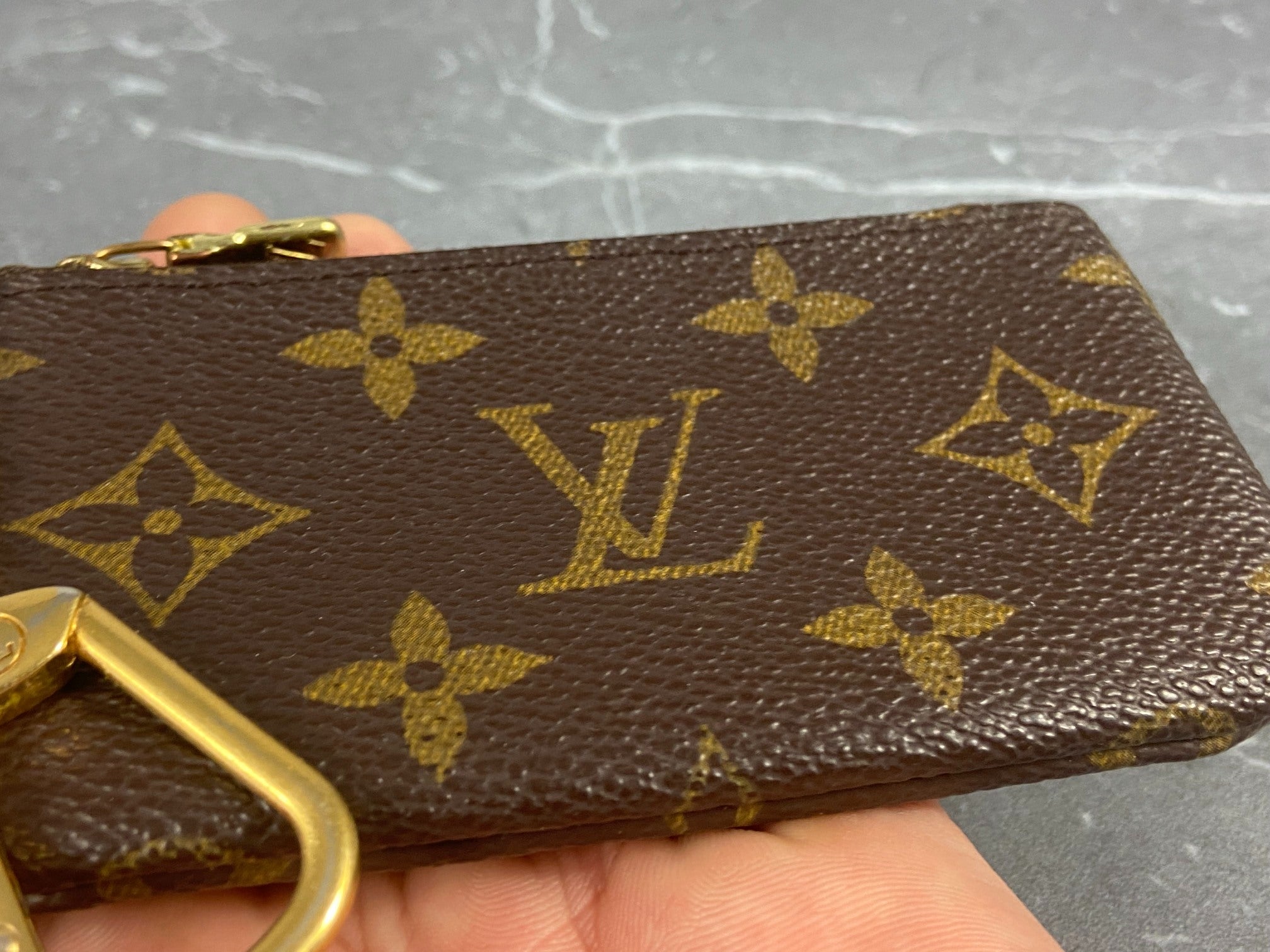 Louis Vuitton Pochette Cles Key Pouch Monogram Canvas