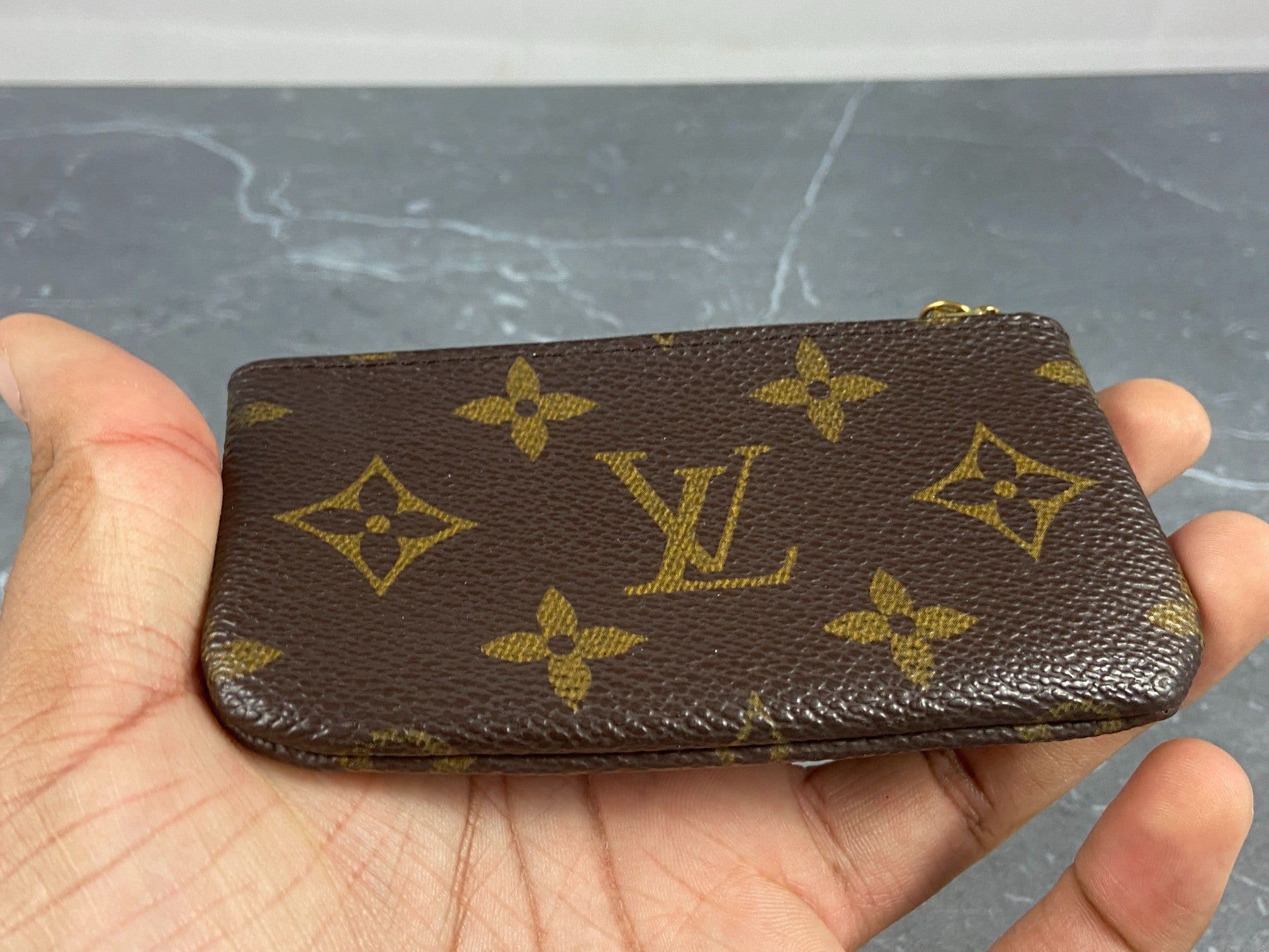 Louis Vuitton Pochette Cles Key Pouch Monogram Canvas