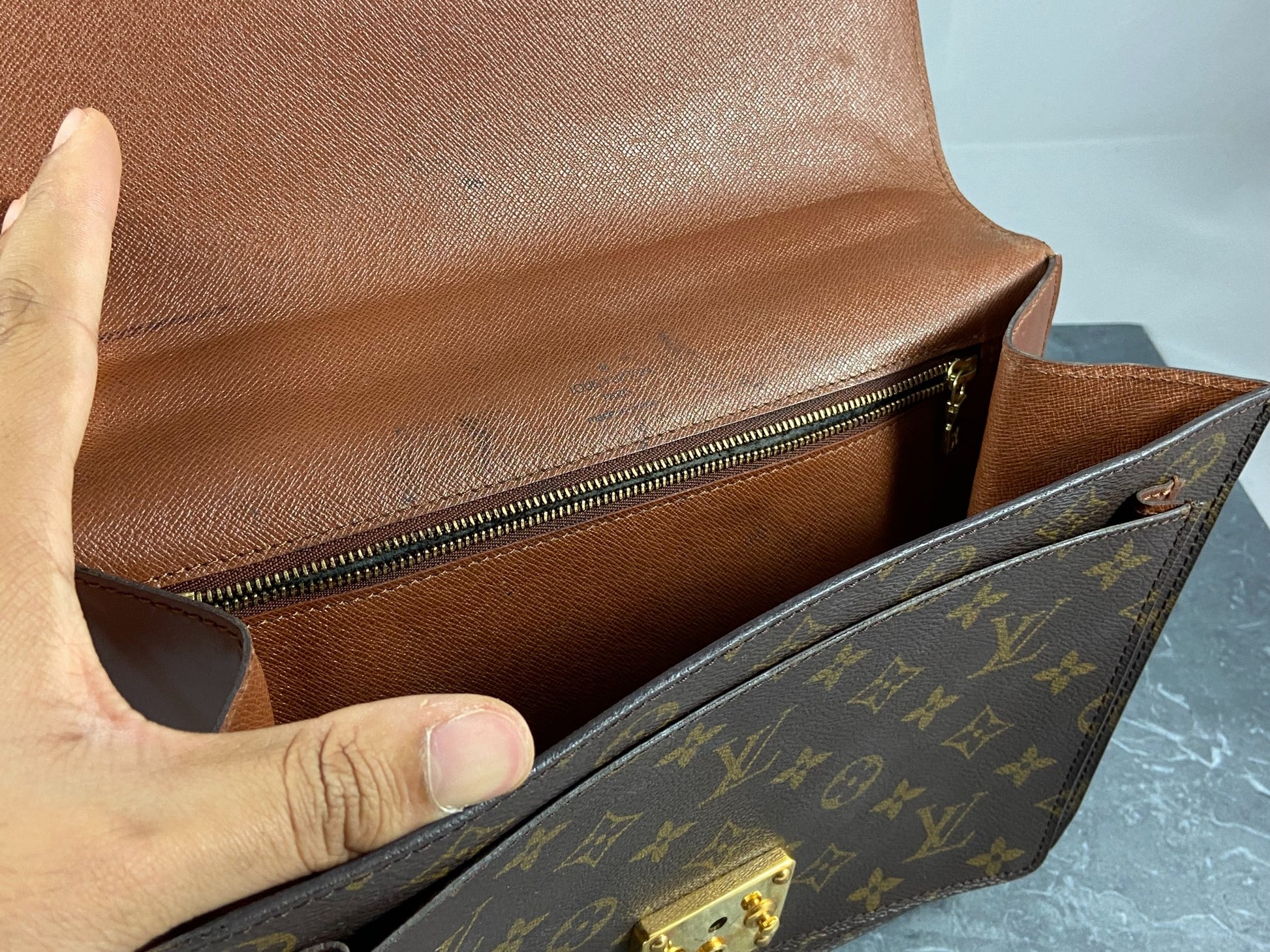 Louis Vuitton Monogram Monceau 28 Hand Bag 2way M51185 LV Auth 48709 Cloth  ref.1007654 - Joli Closet