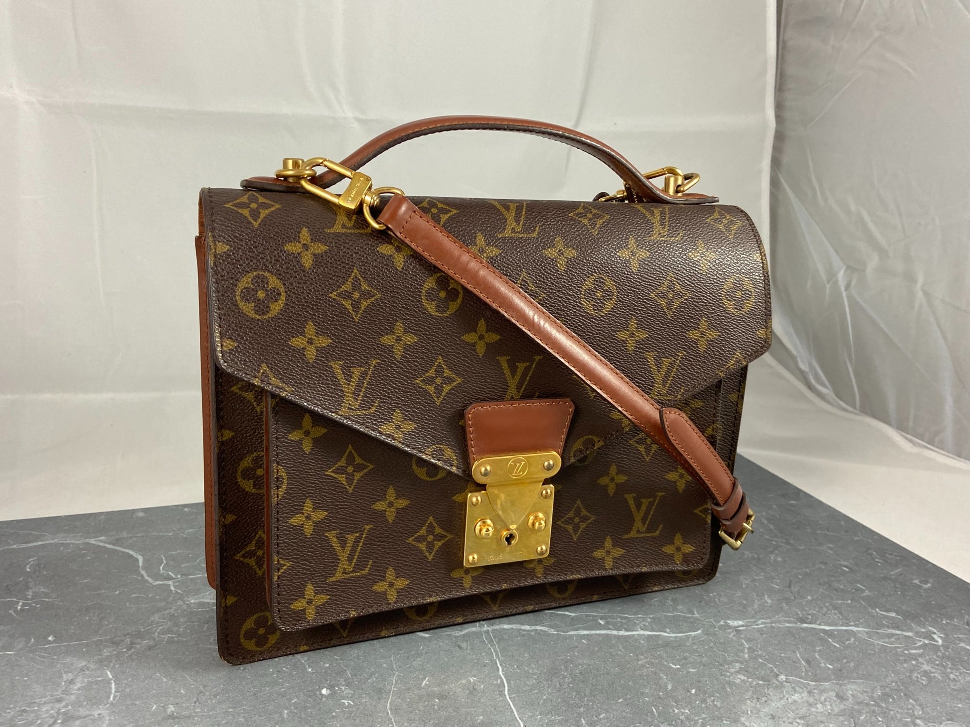 Louis Vuitton Monceau 28 Handbag Business Bag M51185 – Timeless