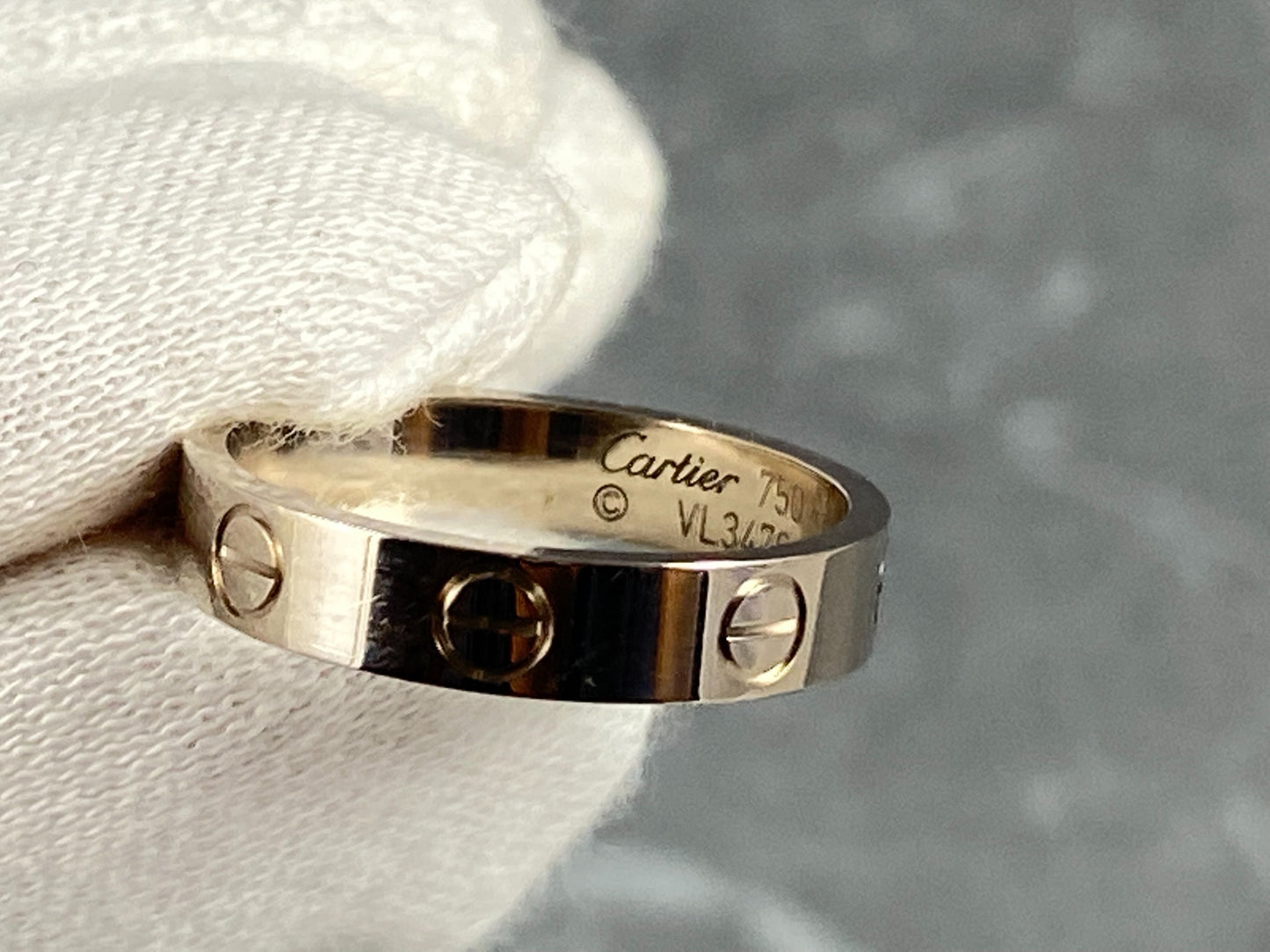 Cartier Love Ring White Gold Size 50