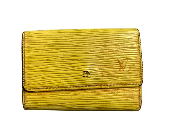 Louis Vuitton 5 Key Holder Yellow Epi Leather