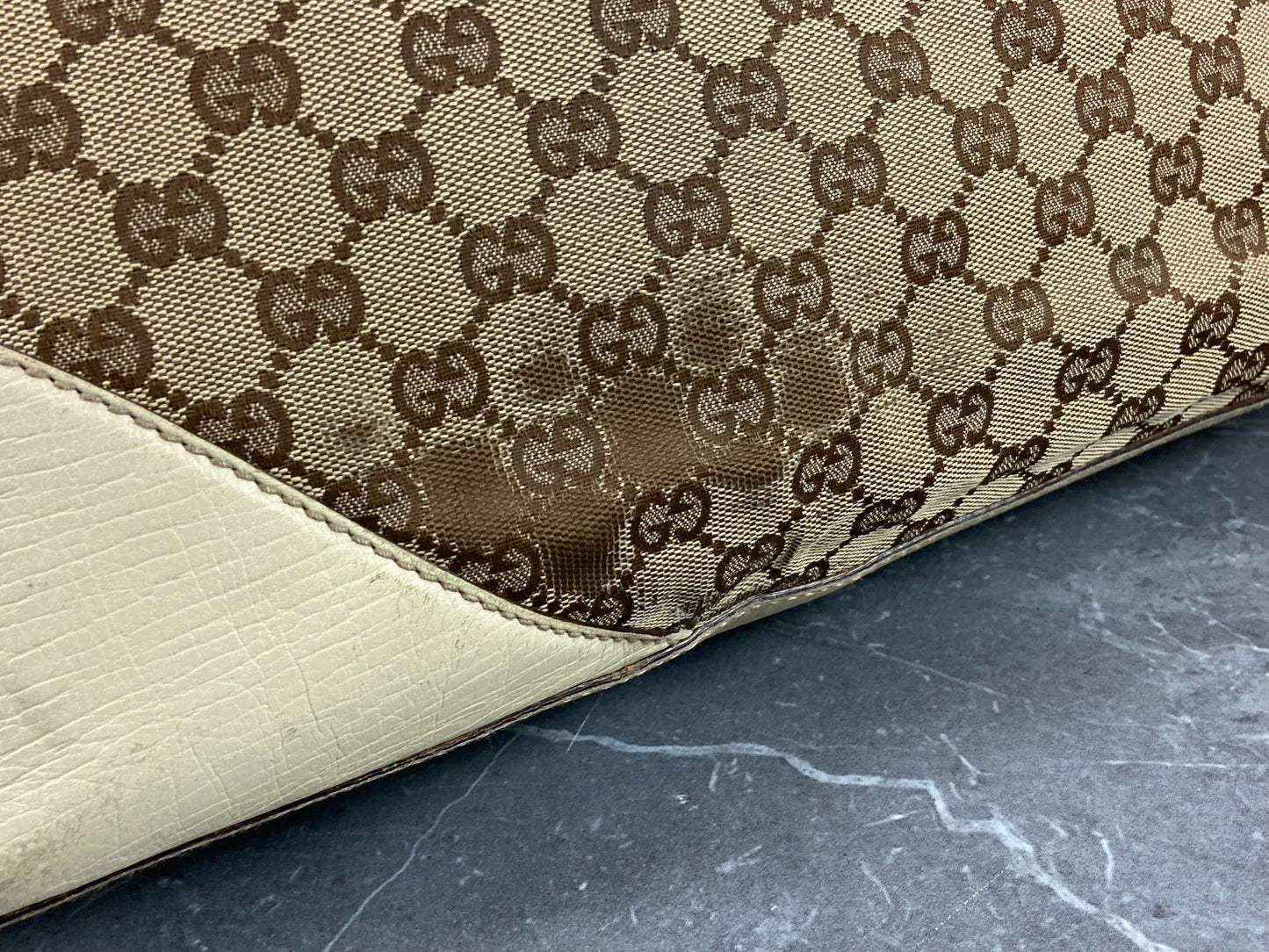 Gucci Horsebit Hand / Shopper Bag Grey GG Monogram
