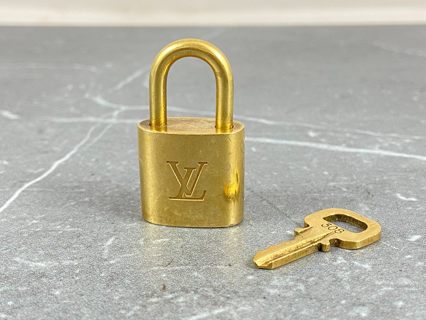 Louis Vuitton Lock Gold Tone No. 308