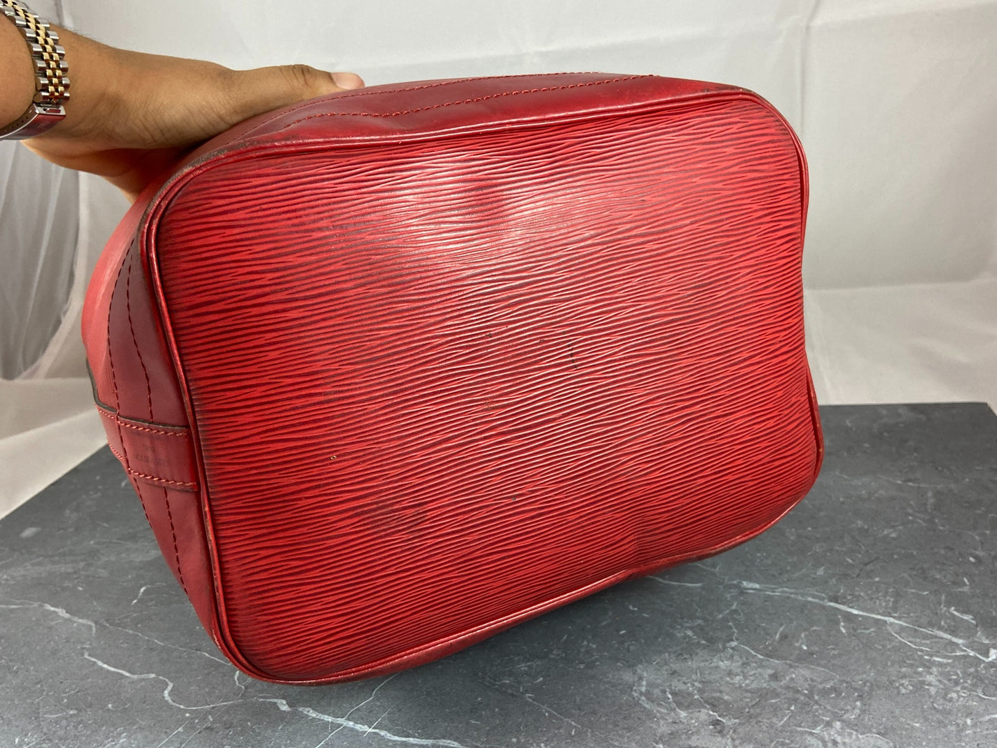 Louis Vuitton Sac Noé Grand Red Epi Leather
