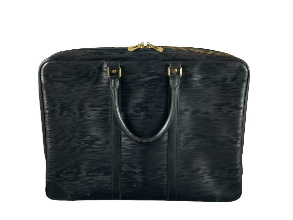 Louis Vuitton Porte Documents Voyage Black Epi Leather