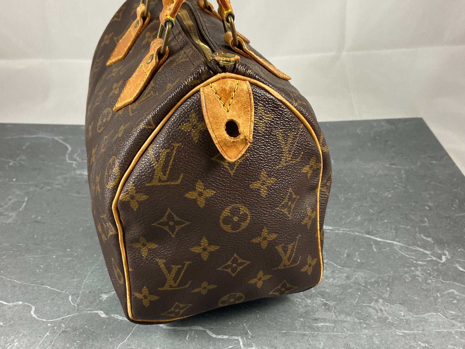 Louis Vuitton Speedy Doctor Bag Monogram Canvas and Leather 25 - ShopStyle