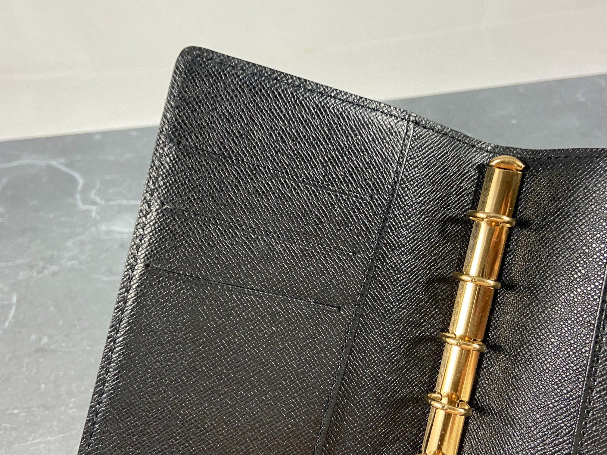 Louis Vuitton Agenda Fonctionnel PM Black Epi Leather