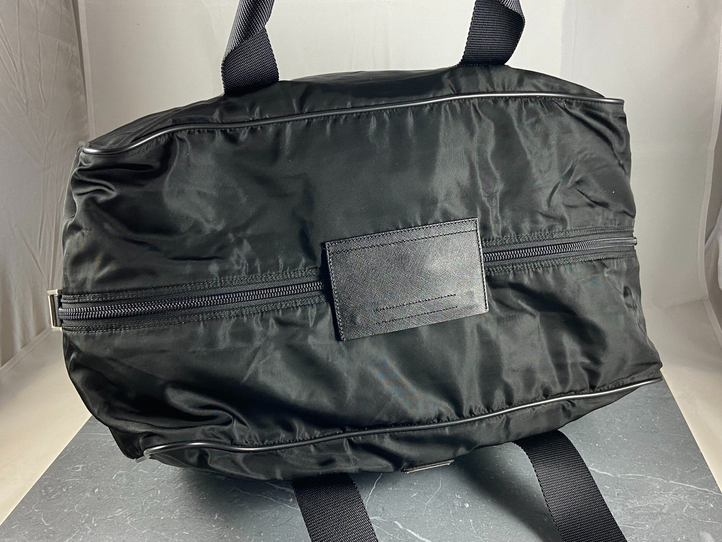 Prada Tessuto Nylon Travel Duffle Bag Black