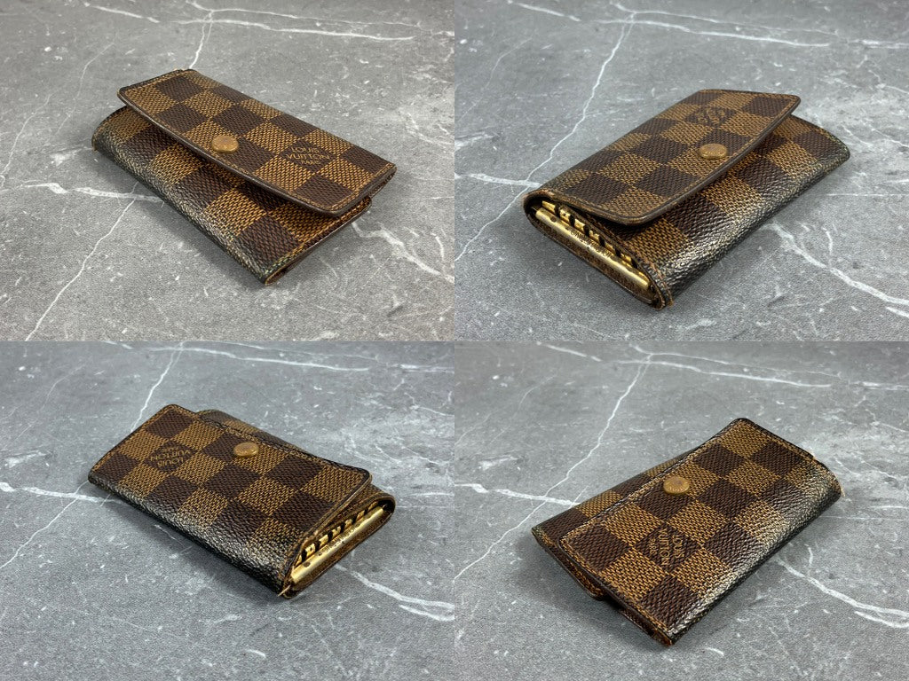 Louis Vuitton 6 Key Holder Damier Ebene Canvas