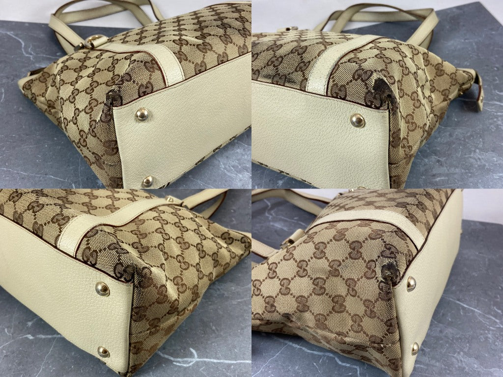 Gucci Abbey Hand / Shopper Bag Grey GG Monogram
